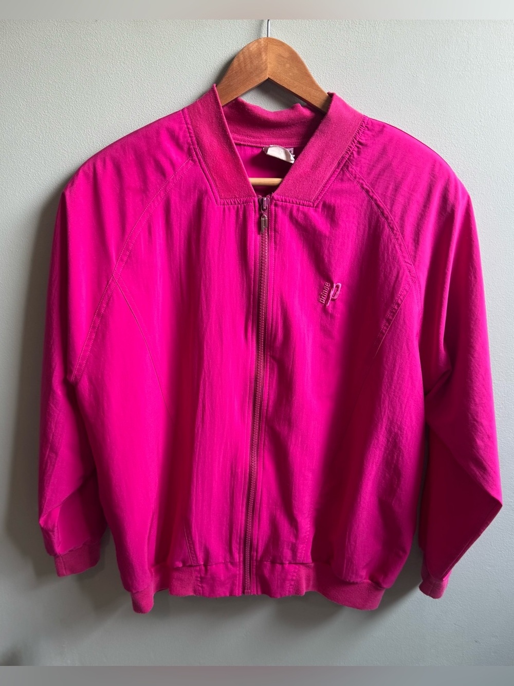 Prince Sportswear Vintage 90s Hot Pink Windbreaker Track Jacket Medium